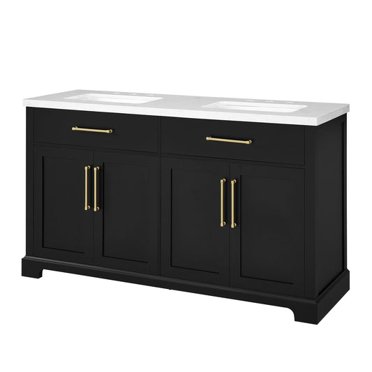 Clara 60" Double-Sink Bathroom Vanity Set