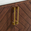 Chevron 36" Medium Brown Single-Sink Bathroom Vanity Set