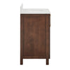 Chevron 36" Medium Brown Single-Sink Bathroom Vanity Set