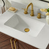 Chevron 30" Medium Brown Single-Sink Bathroom Vanity Set