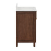 Chevron 30" Medium Brown Single-Sink Bathroom Vanity Set