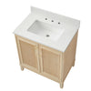 Juego de tocador de baño Oberman de 30" con un solo lavabo