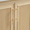 Fluted 48" Washed Oak Single-Sink Bathroom Vanity Set