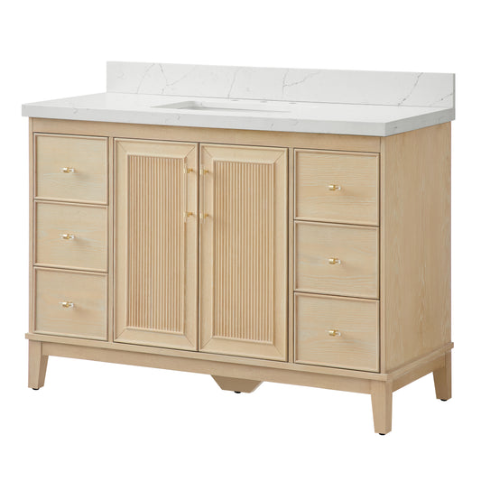Juego de tocador de baño Oberman de 36" con un solo lavabo