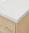 Fluted 48" Washed Oak Single-Sink Bathroom Vanity Set