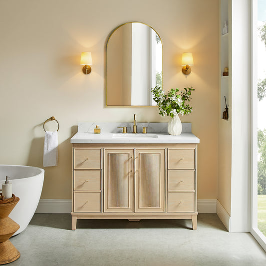 Juego de tocador de baño Oberman de 36" con un solo lavabo