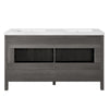 Juego de tocador de baño con lavabo doble Daisy de 60"