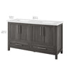 Juego de tocador de baño con lavabo doble Daisy de 60"