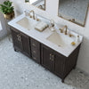 Oberman 60" Double-Sink Bathroom Vanity Set