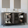 Oberman 60" Double-Sink Bathroom Vanity Set