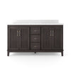 Oberman 60" Double-Sink Bathroom Vanity Set